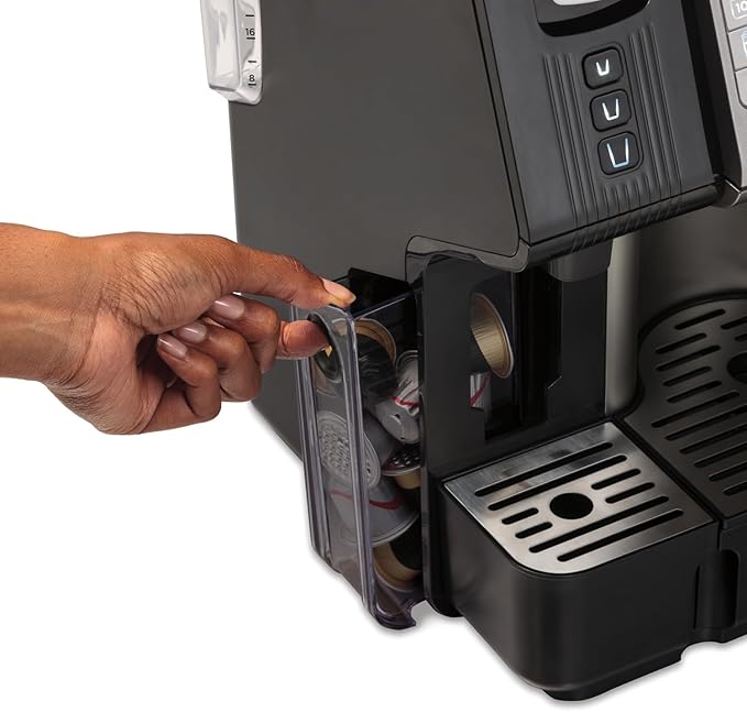 Hamilton Beach FlexBrew Trio 2-Way Coffee Maker, Compatible with K-Cup Pods or Grounds, Combo, Single Serve & Espresso Machine with 19 Bar Pump, 56 oz. Removable Reservoir, Black