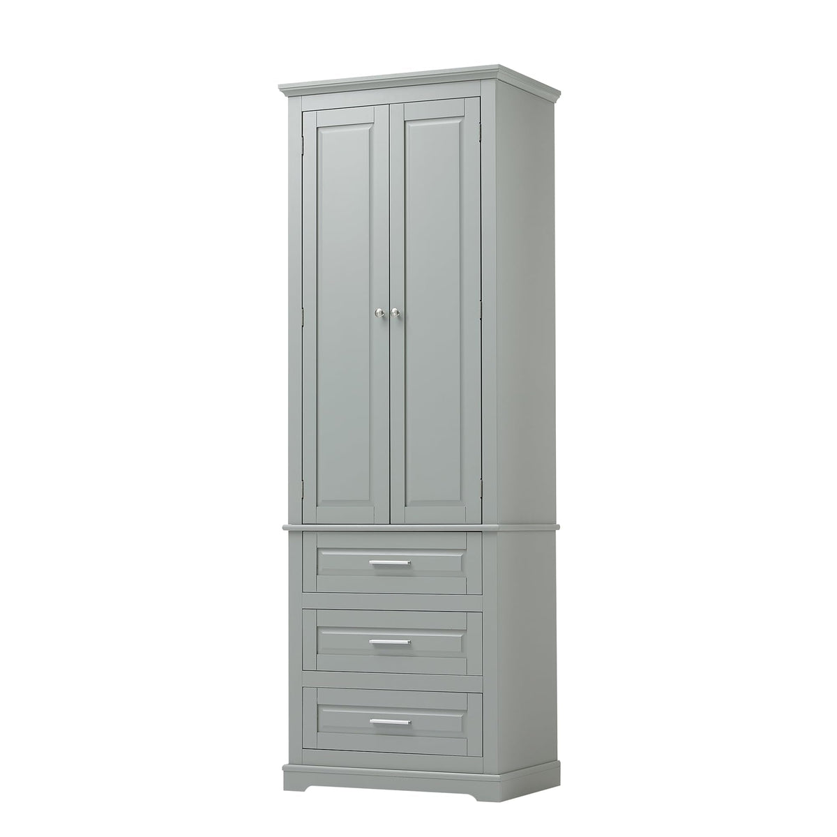 70“ Tall Storage Cabinet Pantry Cupboard with Doors and Drawers for Home Kitchen