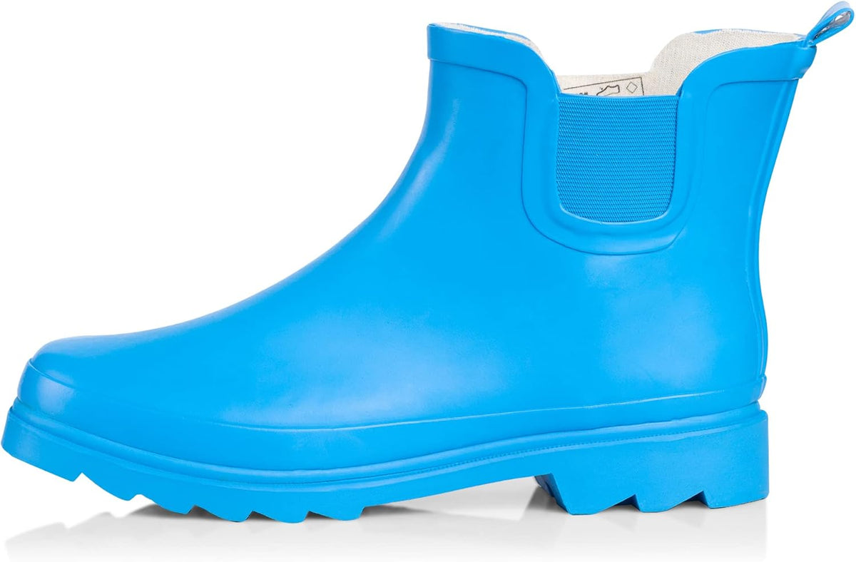 NORTY - Womens Ankle Rain Boots - Ladies Waterproof Winter Spring Garden Boot runs ½ size large