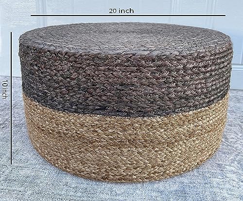 Jute Pouf Ottoman