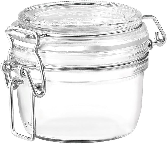 Unbekannt Bormioli Rocco Fido Preserving Jar 125ml Round Glass Dessert Glass Appetiser Glass Preserving Glass Storage Jars