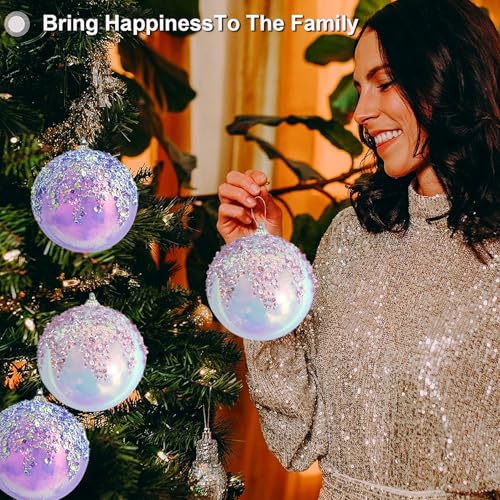 4Pcs Christmas Balls Ornaments (4 Count)