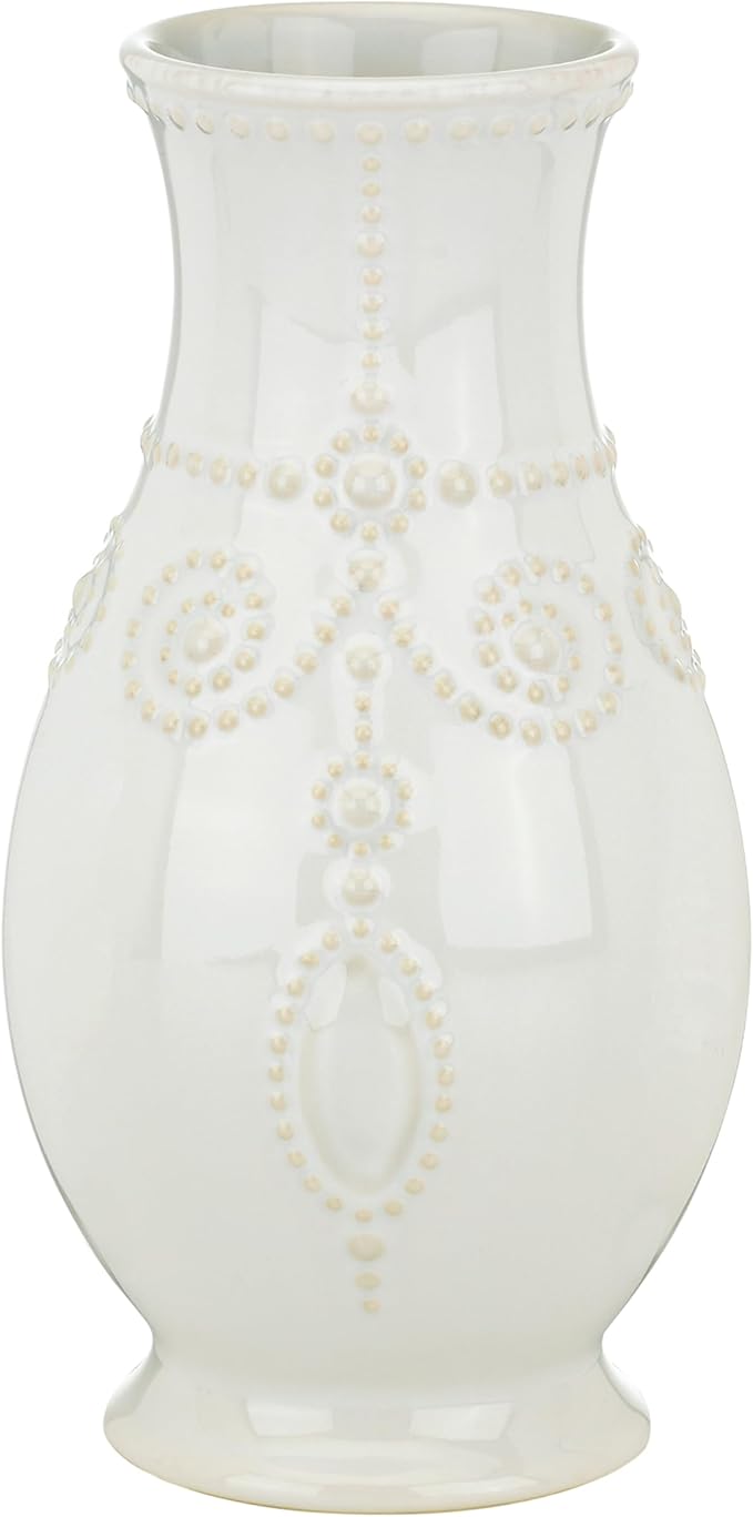 Lenox 858819 French Perle White 8" Fluted Vase