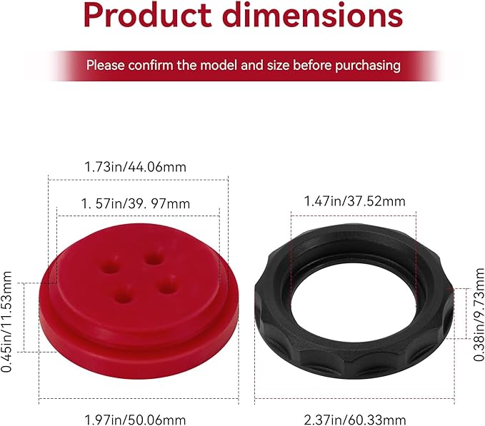 Shower Head Ring and Seal Compatible with Breville Drip Coffee Makers BDC450 BDC400 BDC455, Replacement Breville Precision Brewer Accessories & Spare Parts, 1 Set