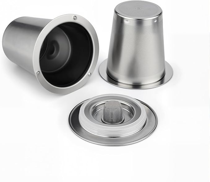 FIRJOY Stainless Steel Reusable Filter Cup, Compatible with Cuisinart SS-RFC HomeBarista Coffee Makers (1 Pack)