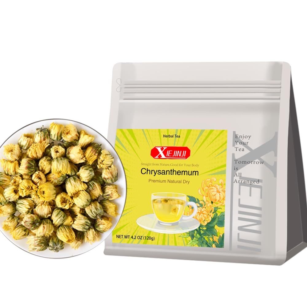 Chrysanthemum Tea - 100% Pure Premium Natural Dried Fetal Chrysanthemum(4.2oz/120g), Caffeine-Free, Non-GMO