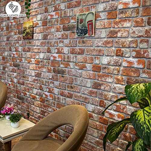 3D Wall Panels Faux Brick (10 Count)