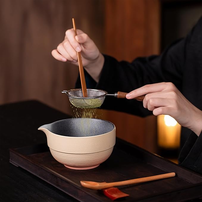 Premium Matcha Ceremony Set – Complete 9-Pcs Ritual Kit with Hand-Tuned Bamboo Whisk, Ceramic Bowl, Scoop & Sifter– Presented in Luxury Magnetic Gift Box, Perfect for Gifting or Self-Care