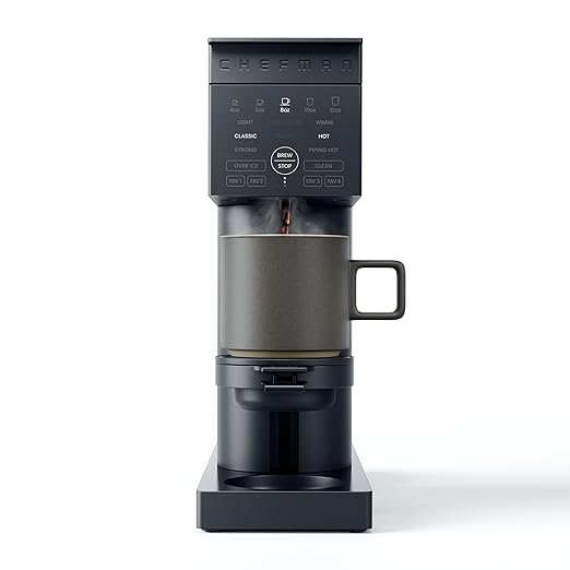 Chefman Single Serve Coffee Maker, Works with K-Cup & Grounds
