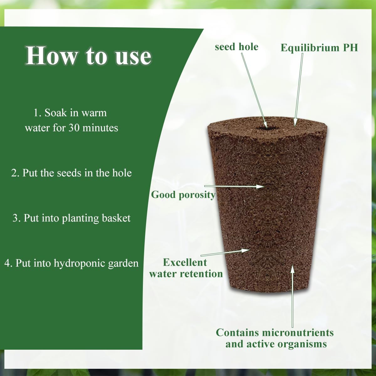 80 Pcs Hydroponic Seeds Grow Sponges Pods Kit,Indoor Hydroponics Growing System Root Plant Basket,Hydroponic Pods Cups Pot and Grow Sponges for Garden Indoor Herb Hydroponic Growing System