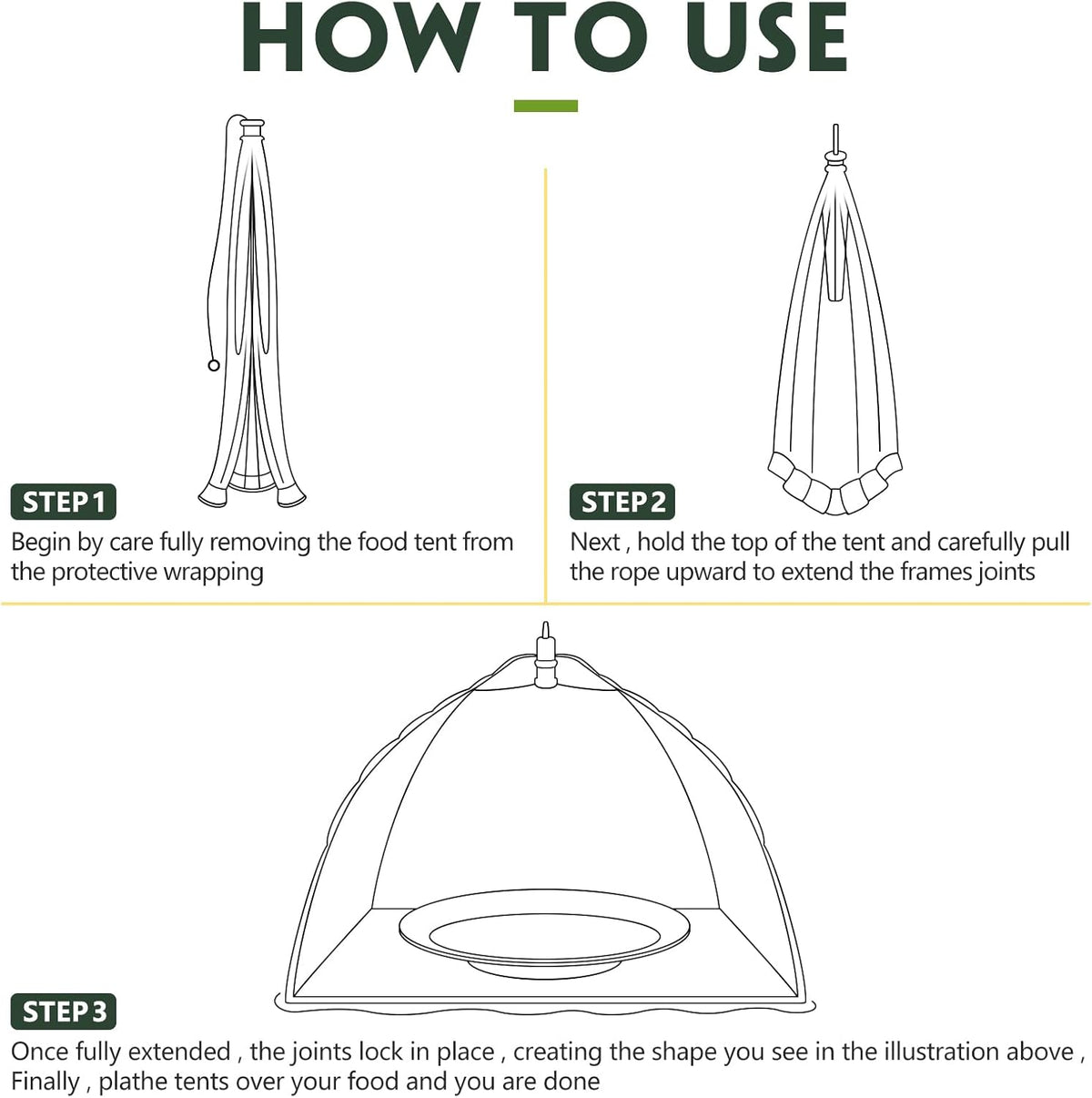 Sawysine 4 Pack Mesh Plant Cover Reusable Screen Cloche Dome Plant Protector Tent Collapsible Umbrella for Outdoor Garden Greenhouse Vegetable Flowers Strawberry from Animals(17 x 17 Inch,White)
