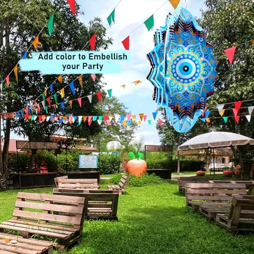 Wind Spinners Outdoor Mandala Peacock Evil Eye‌