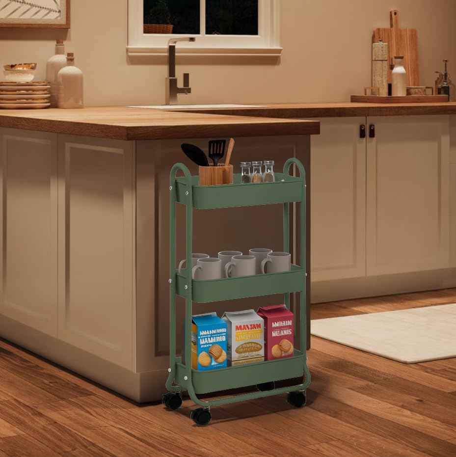 Slim Rolling Storage Cart