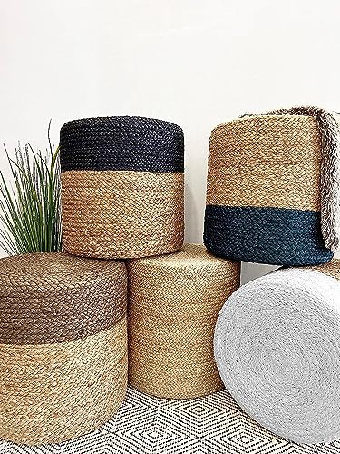 Jute Pouf Ottoman