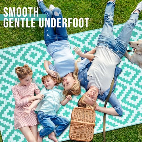 Outdoor Rug 5x8 ft Waterproof Reversible Mat