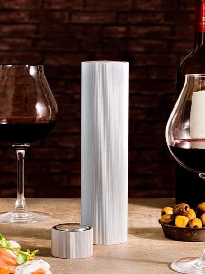 Peugeot Line Reverse Automatic Rechargable Electric Wine Opener/Corkscrew, Light Grey