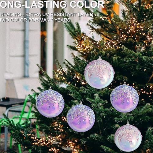 4Pcs Christmas Balls Ornaments (4 Count)