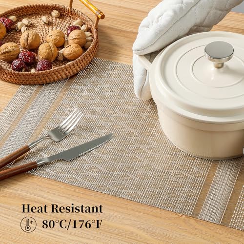 Stardust Yellow Placemats Set of 4 (4 Count)