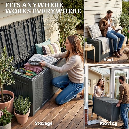 95 Gallon Outdoor Storage Deck Box