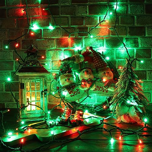 5MM Wide Angle Christmas Lights Red & Green