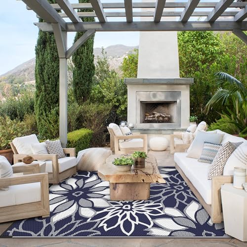 Outdoor Rug Waterproof Plastic Rugs for Patio