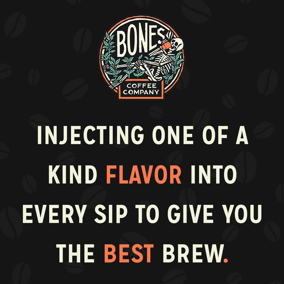 Bones Coffee Company Star Wars Dark Side Chocolate Truffle Flavored Coffee, Medium Roast Low Acid Arabica Beans Compatible with Auto drip and French Press Coffee Maker, 12 Oz Whole Bean