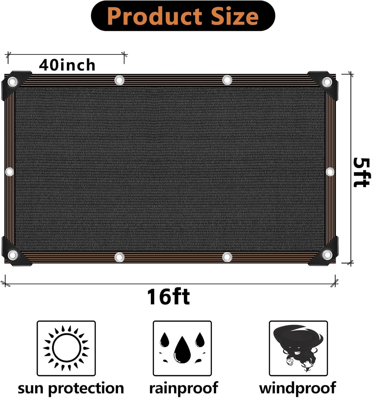 Shade Cloth - 70-90% Sunblock Net for Garden Patio,Shade Sails for Plants Greenhouse Outdoor Pergola Lawn Swimming Sun Shade Cloths for Kennel Chicken Coop Easier to Hang Shade Net Cover
