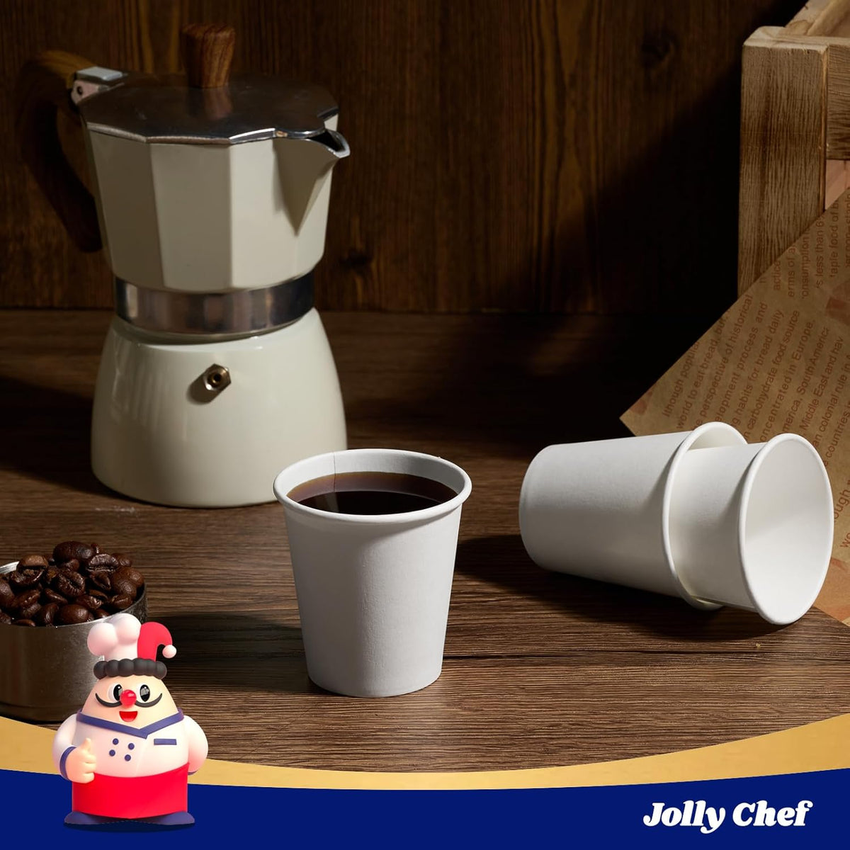 JOLLY CHEF 800 Pack Disposable Bathroom Cups 3 oz, Small Mouthwash Paper Cups for Party, Picnic, BBQ