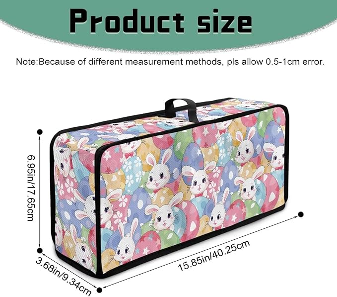 Easter Cute Bunny Toaster Cover Long Slot 2 Slice Slim Christmas Toaster Cover, Heat-Resistant Small Appliance Covers Dustproof Protective Covers for Modern Home Festival Decor