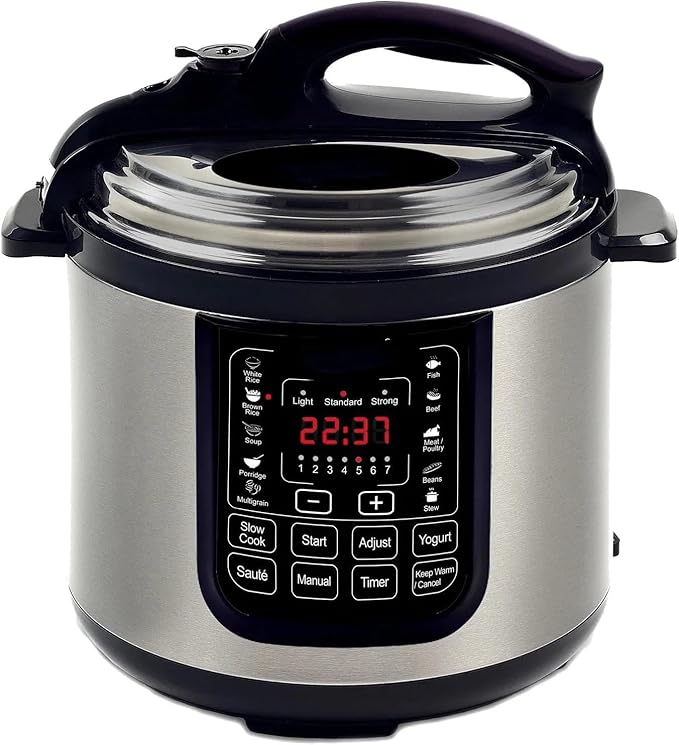 8 Quart Digital Pressure Cooker with 13 Pre-Set Multi-Function Features