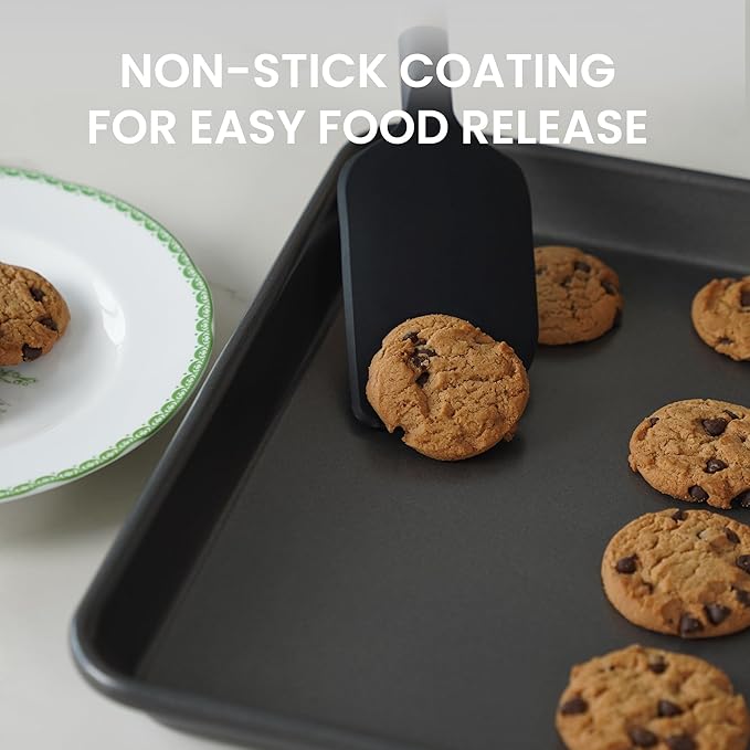 LISI Nonstick Stackable Baking Pans Set, Cookware Sets Baking Tray (15" x 10" (Jelly Roll Pan))