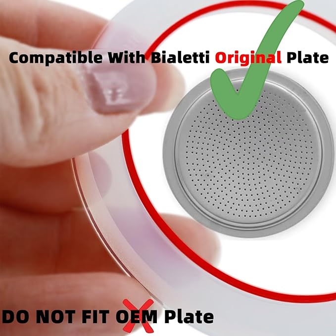 [UPGRADED] Sealing Gasket for Bialetti Moka Express 12 Cups Iconic Stovetop Espresso Maker - 6 PCS Replacement Food Grade Silicone Seal Ring for Aluminum Stovetop Coffee Maker Pots