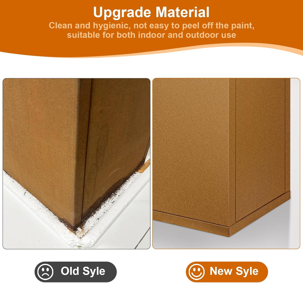 Corten Steel Planter Box 28"x12"x28", Metal Planter Spliced Flower Pot with Partitions, Outdoor & Indoor Large Rectangular Planter Box for Porch, Patio, Garden, Commercial Décor