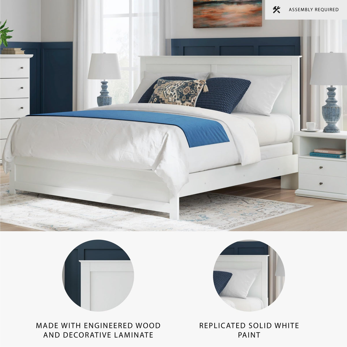 King Size Bed Frame with Headboard