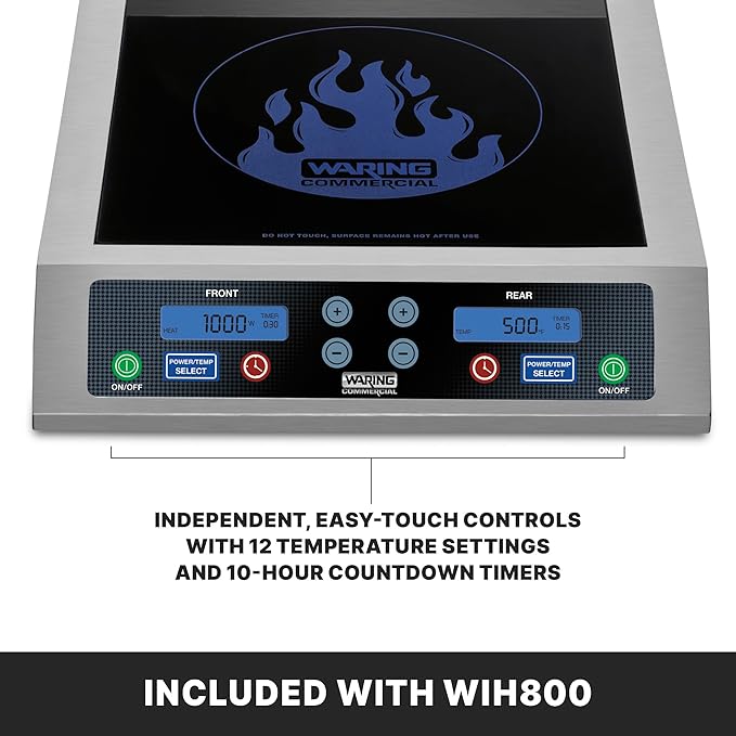 Waring Commercial Heavy-Duty Commercial Double Induction Range, 208/240V, 3600W