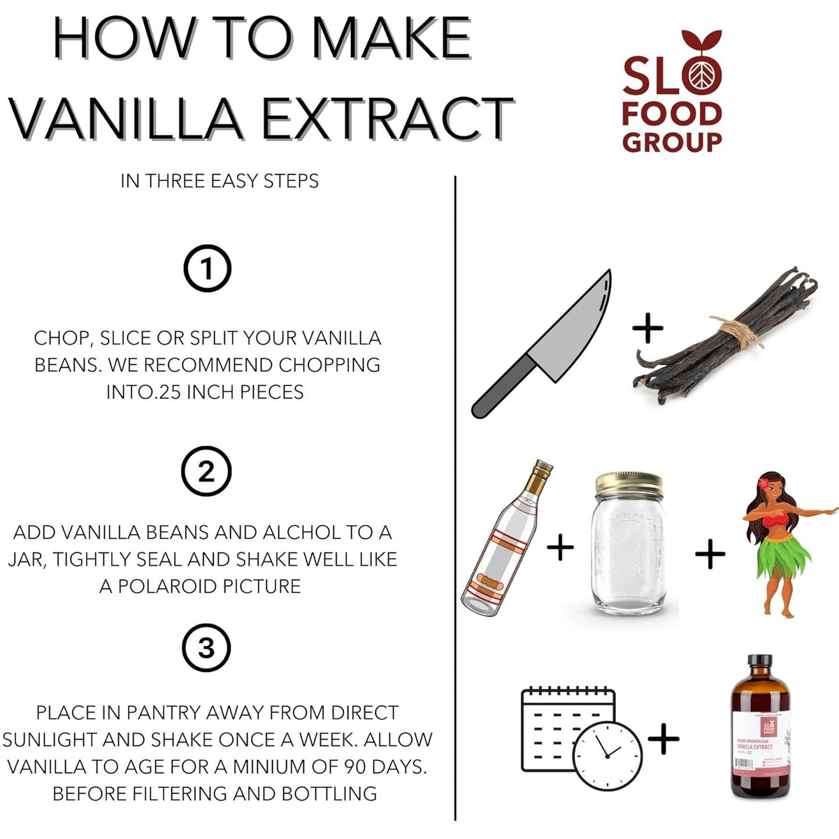 Slofoodgroup Gourmet Vanilla Beans -10 Count Grade A Vanilla from Uganda - Bourbon Vanilla for Cooking, Baking and Homemade Vanilla Extract