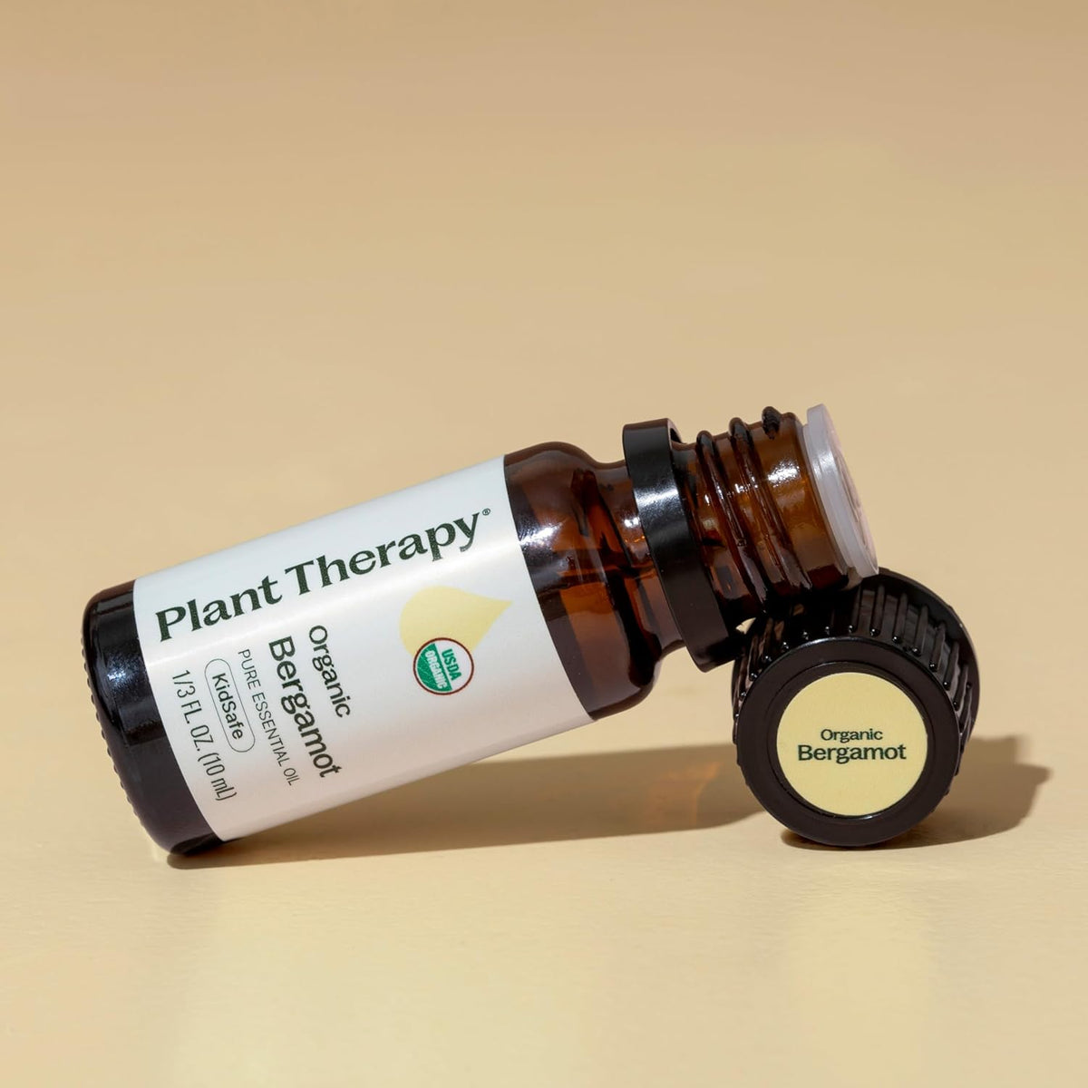 Plant Therapy Organic Bergamot Essential Oil 10 mL (1/3 oz) 100% Pure, Undiluted, Therapeutic Grade