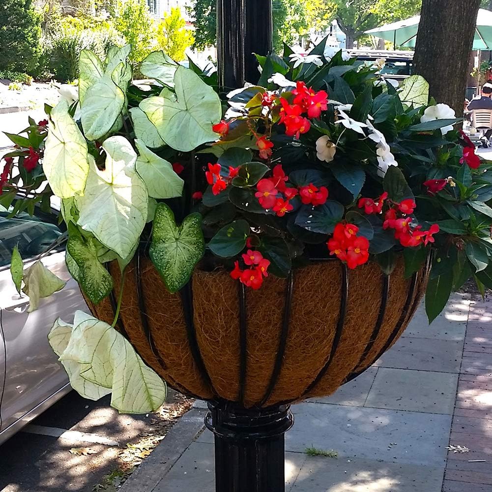 14 inch Coco Liner for planters, 2PCS Round Replacement Plant Basket Liners Coco Fiber Liner for Hanging Basket (14 inch Round)