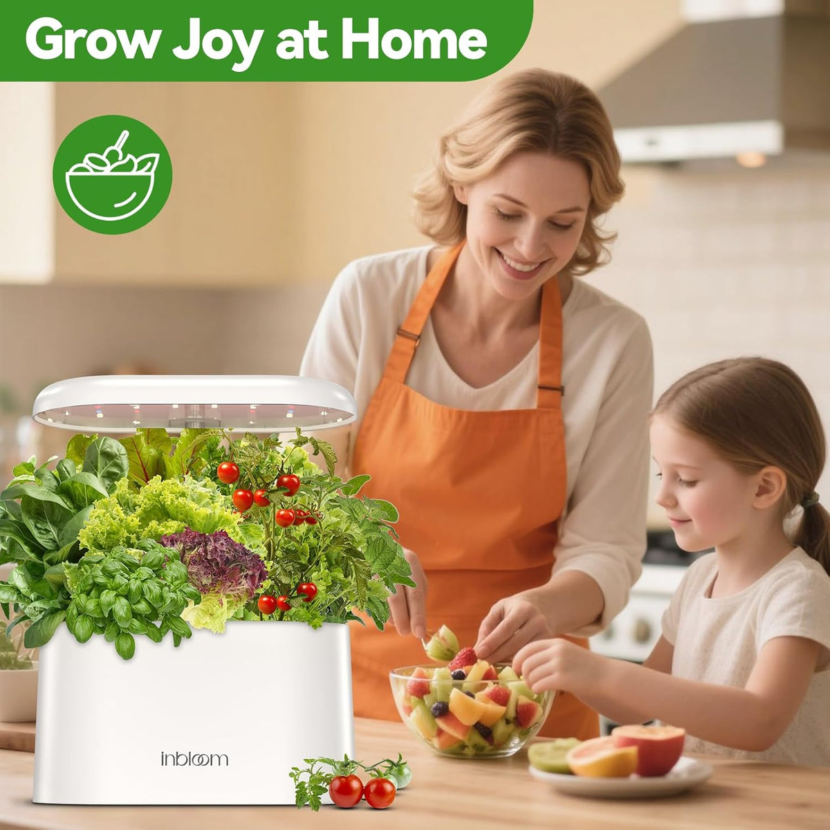 inbloom 12-Pod Fruit Seed Pod Kit for AeroGarden, iDOO, Ahopegarden Hydroponic Growing System, Included Strawberry, Cucumber, Green Pepper, Golden Tomato, Radish, Dwarf Pea, Beet, 400+ Seeds