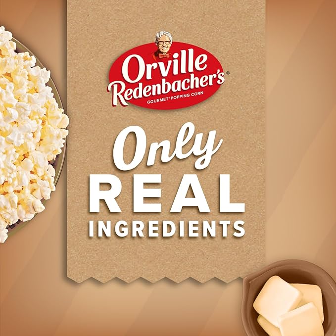 Orville Redenbacher’s Microwave Popcorn, Naturals Simply Salted Popcorn, 3g Fiber Per Serving, 3.3 oz., 6-Count