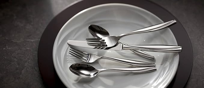 Oneida Camlynn Mirror 20 Piece Everyday Flatware Set, Service for 4 (Pack of 3)
