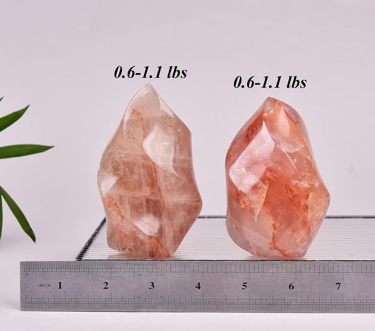 AMOYSTONE Red Hematoid Flame Shaped Stone Towers Obelisk Natural Healing Crystal Quartz Reiki Energy Decoration Home Office 0.6-1.0LBS