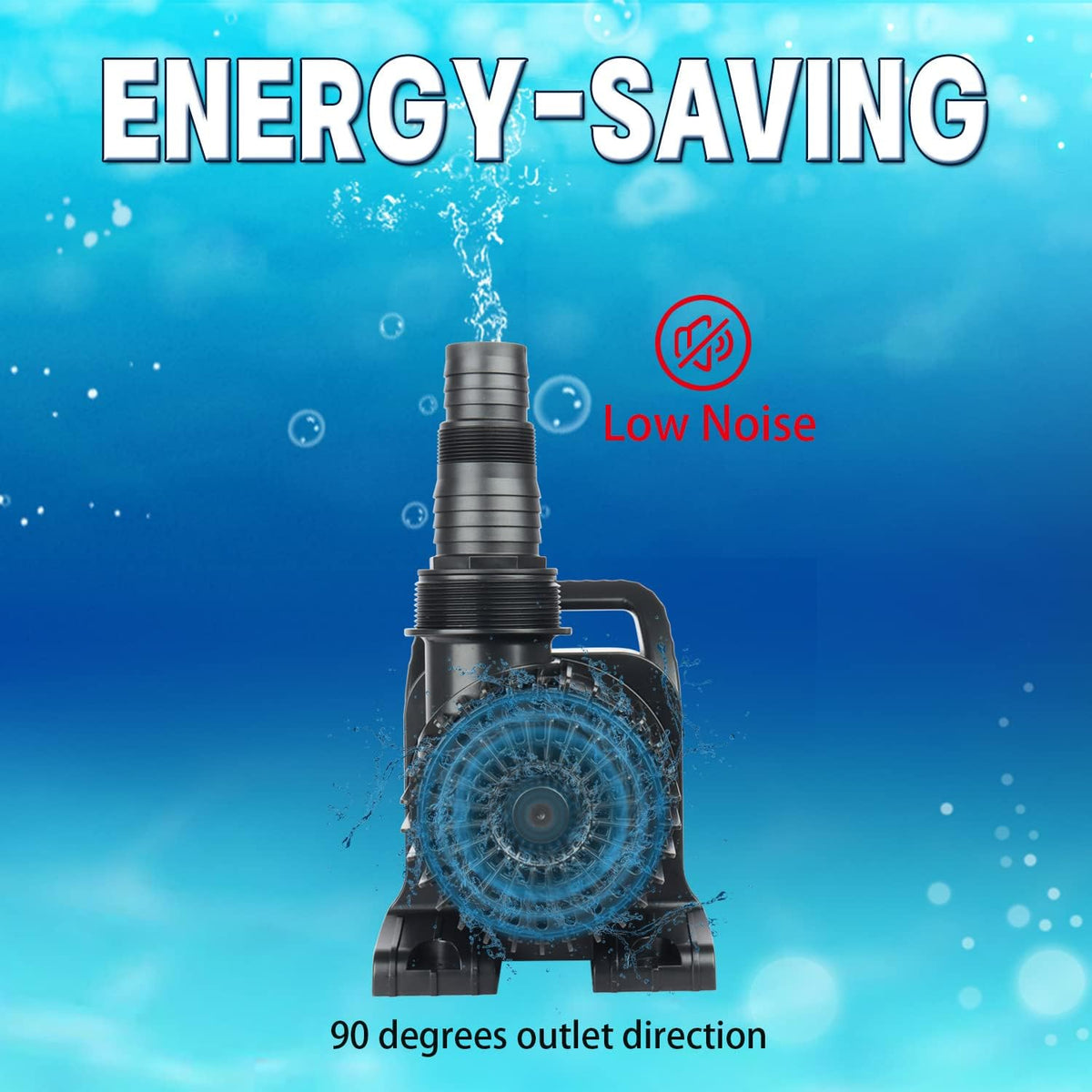 WaterRebirth (14000GPH, UL Listed) PS- High Flow Submersible Water Pond Pump - Water Aquarium Fountain Pump - Aquarium,UL listed (14000GPH-1100W)