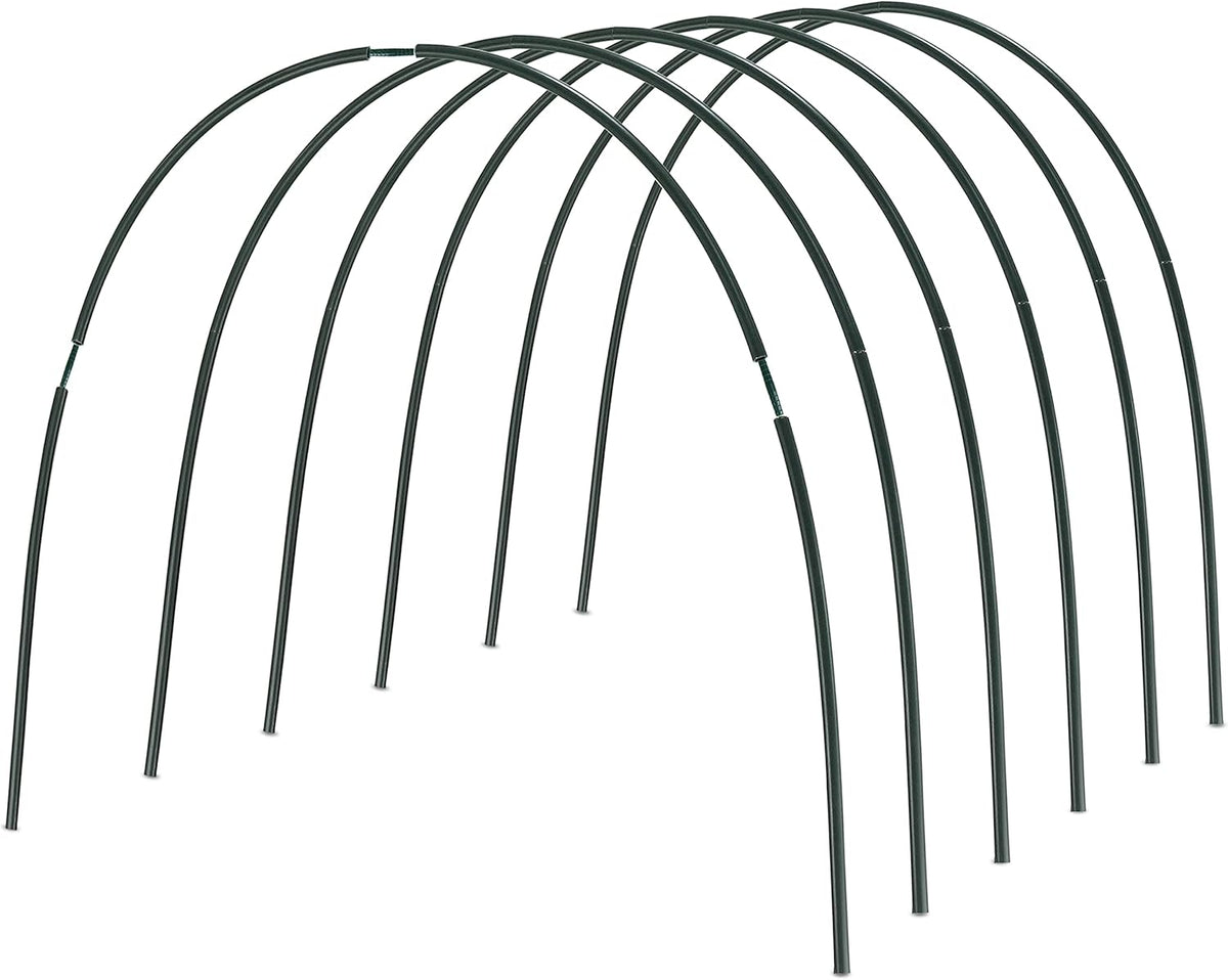 Gardzen Garden Hoops, DIY Greenhouse Hoops for Raised Beds, Row Cover, Garden Netting 48PCS