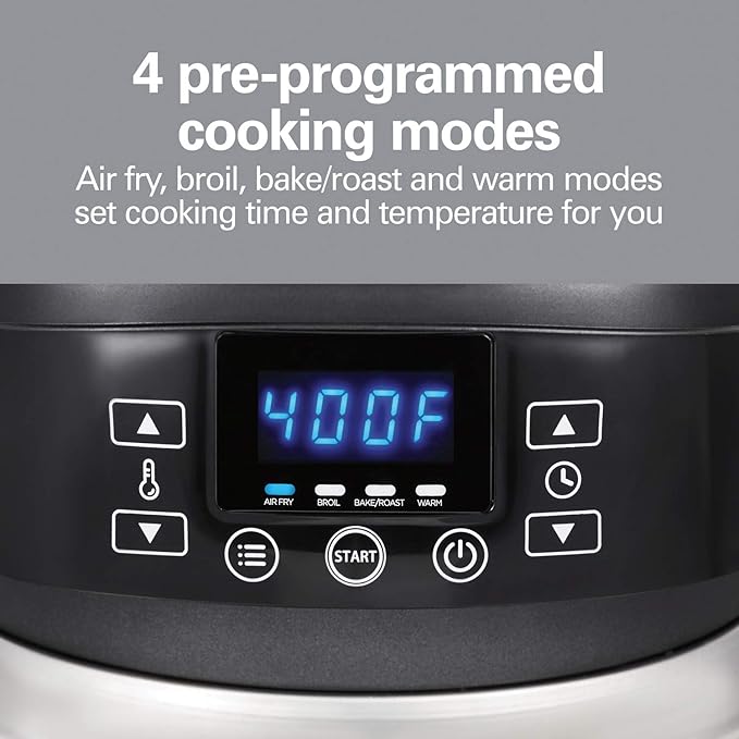 Hamilton Beach Air Fryer Lid, Fits 6 Quart Oval Slow Cooker Crock, With Fry Basket and Tray, Works with Multiple Brands (33602)