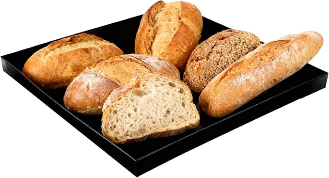 Professional-Grade 1-Pack PTFE Solid Oven Baskets, 11x11x1 Inch Non-Stick Solid Oven Trays for Commercial Kitchens & High-Volume Cooking