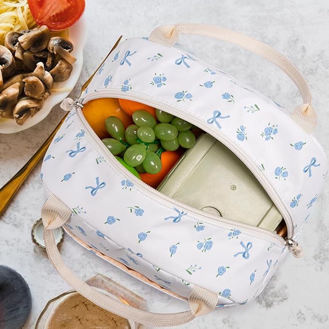 Bluboon Lunch Box for Women Cute Lunch Bag Reusable Insulated Lunch Bags Large Capacity Lunchbox Cooler for Work Picnic or Travel