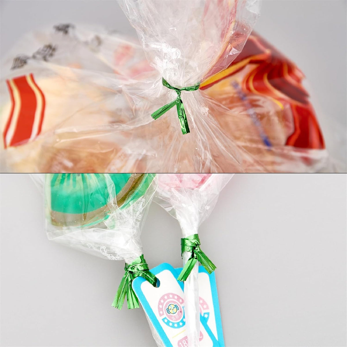800 PCS 5" Green Metallic Twist Ties for Bakery Ties,Candy Bags,Coffee Bags, Goodie Bags Ties