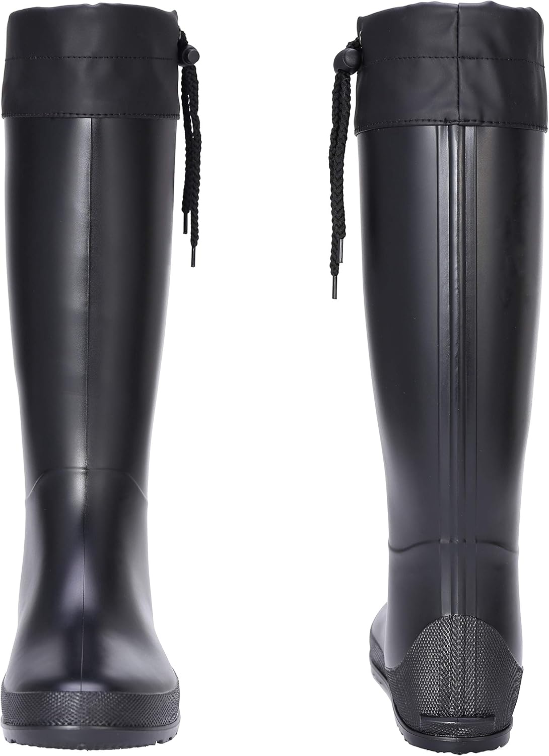 Asgard Packable Tall Rain Boots for Women Waterproof Rubber Garden Boots Ultra Lightweight Flat Mud Boots- NOT FOR WIDE CALF