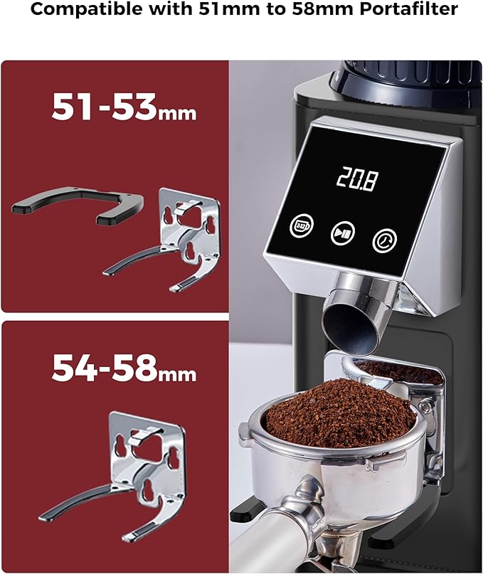 Tuni G1 Noir Conical Burr Coffee Grinder And Black Mini Coffee Scale